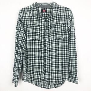 Quick Silver Men's Plaid Button Down Shirt Size Medium